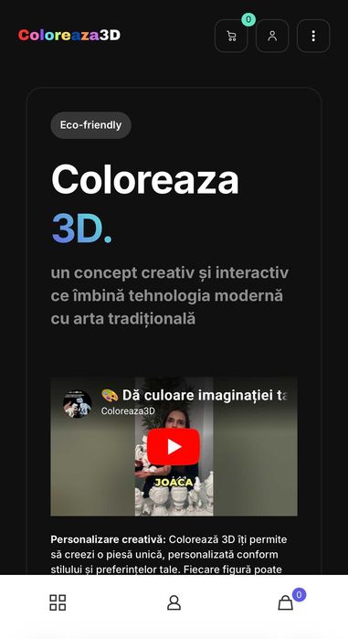 Afacere 3D completă la cheie – website + echipamente