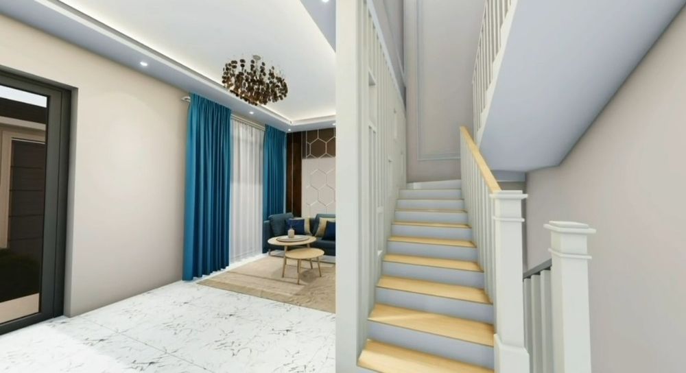 ≈7 комнат, 2 этажа, ЕВРОДОМ готовый Сергели продаётся дом