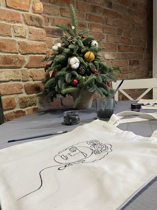 Tote bag pictata manual/ cadouri / plase personalizate