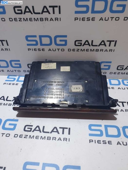 Scrumiera Bord Completa cu Capac Audi A4 B5 1995 - 2001 Cod 8D0857951G 8D0857951H 8D0857951J 8D0857951K