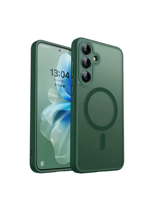 Samsung S23/S24/S25/PLUS/ULTRA Husa Magsafe Spate Anti Amprenta