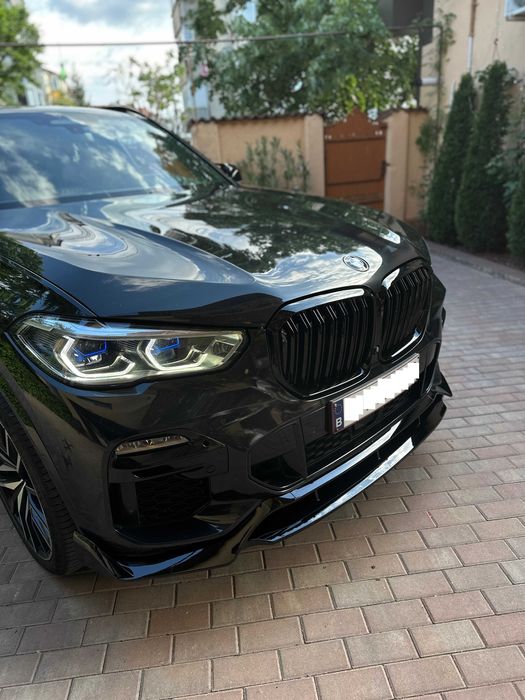 Prelungire Bara Fata Compatibil cu  BMW X5 G05 2019+ Negru Lucios