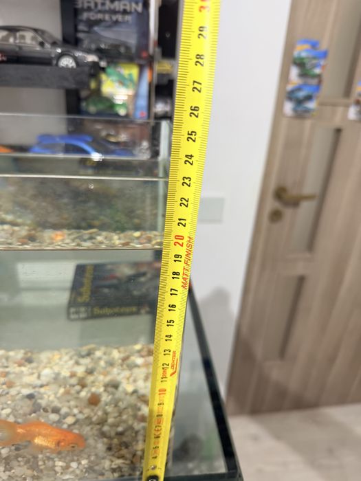 Vand acvariu 15 l sticla curbata