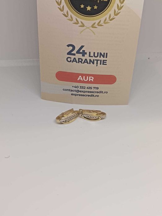 Cercei Aur 14K 2.35g (Ag4 Dacia B.52100.2) Garantie 2 ani