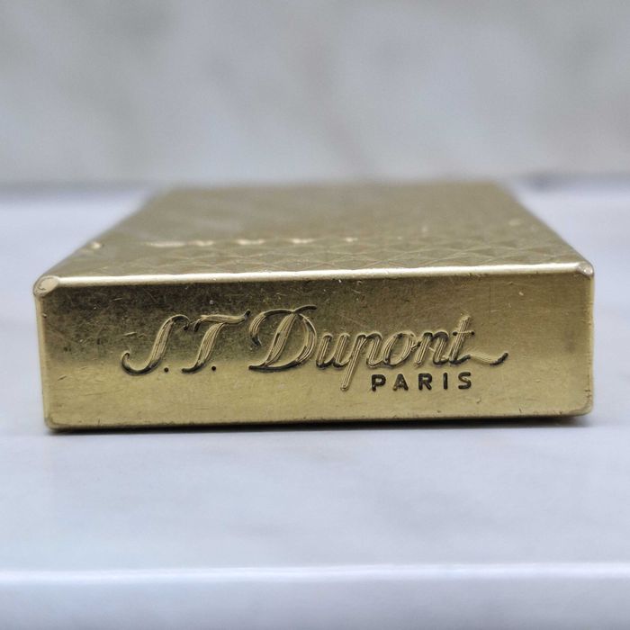 Bricheta S.T. Dupont flacără dublă galbenă Zeus Amanet Militari 34242