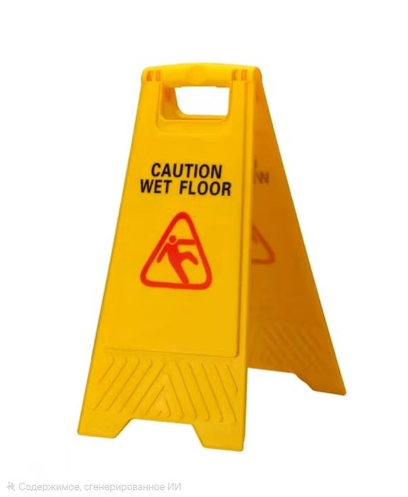 Знак мокрый пол WET FLOOR CAUTION