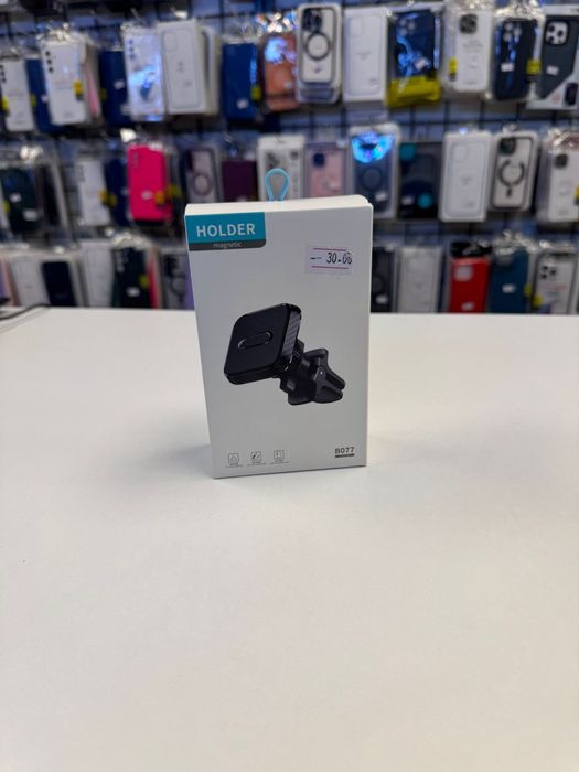 Suport telefon pentru masina magnetic, Sistem prindere grila, Negru