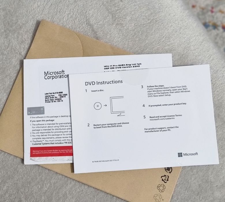 Licență Microsoft Windows 11 Pro 64Bit