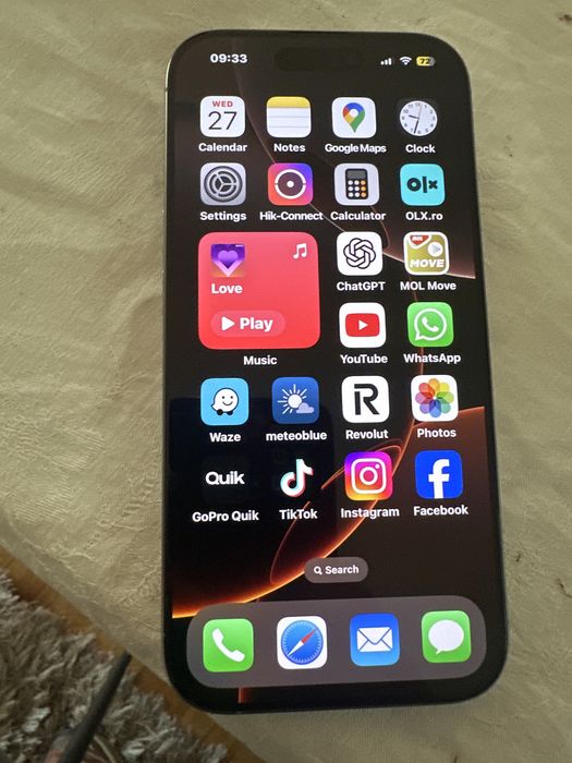 Iphone 16 pro 125gb schimb cu 17 pro max