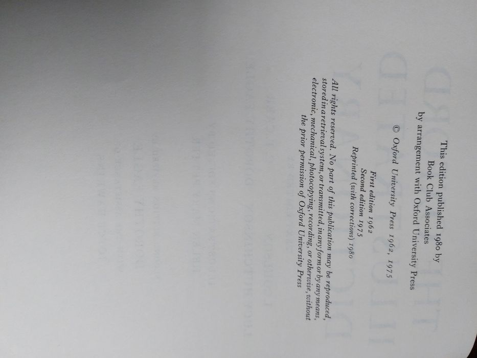 Оксфордски илюстрован речник, Тhe Оxford illustrated dictionary