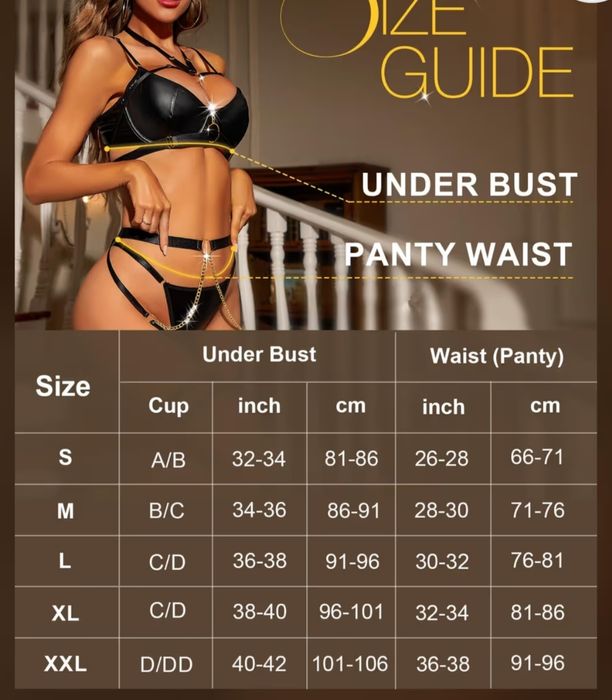 Lenjerie sexy aspect piele