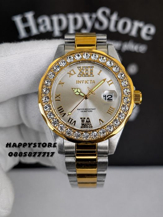 INVICTA Pro Diver silver/gold women 38 mm, Инвикта нов дамски часовник
