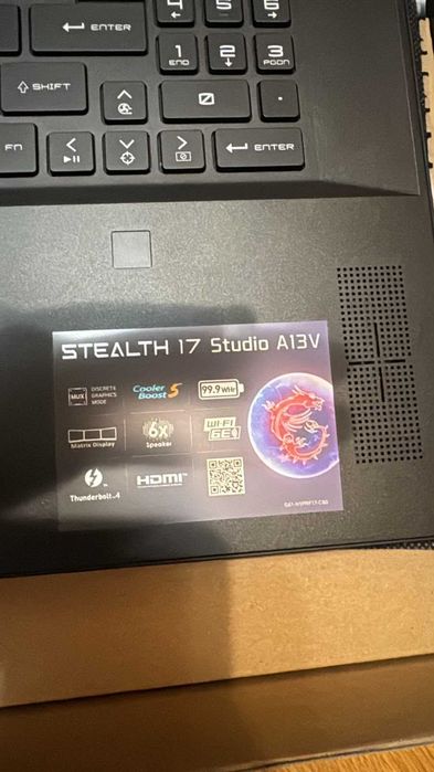 Ноутбук MSI Stealth 17 Studio A13VH