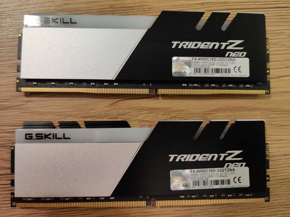 RAM 32GB G.SKILL Trident Z Neo RGB 4000MHz CL16 DDR4