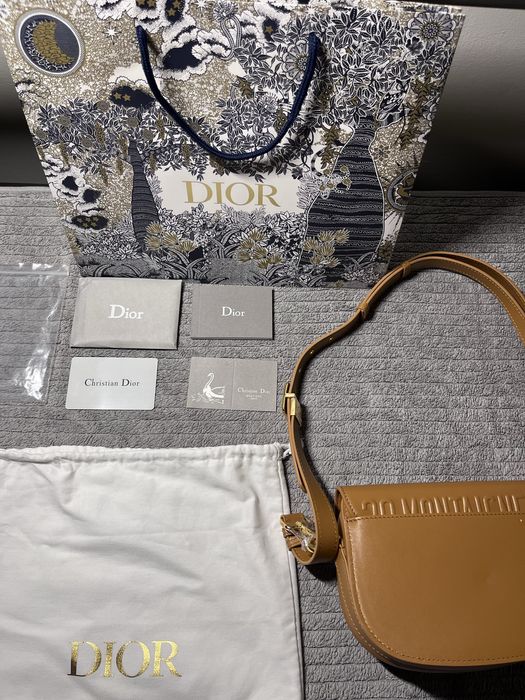 Dior Bobby Bag in Amber Box Calfskin