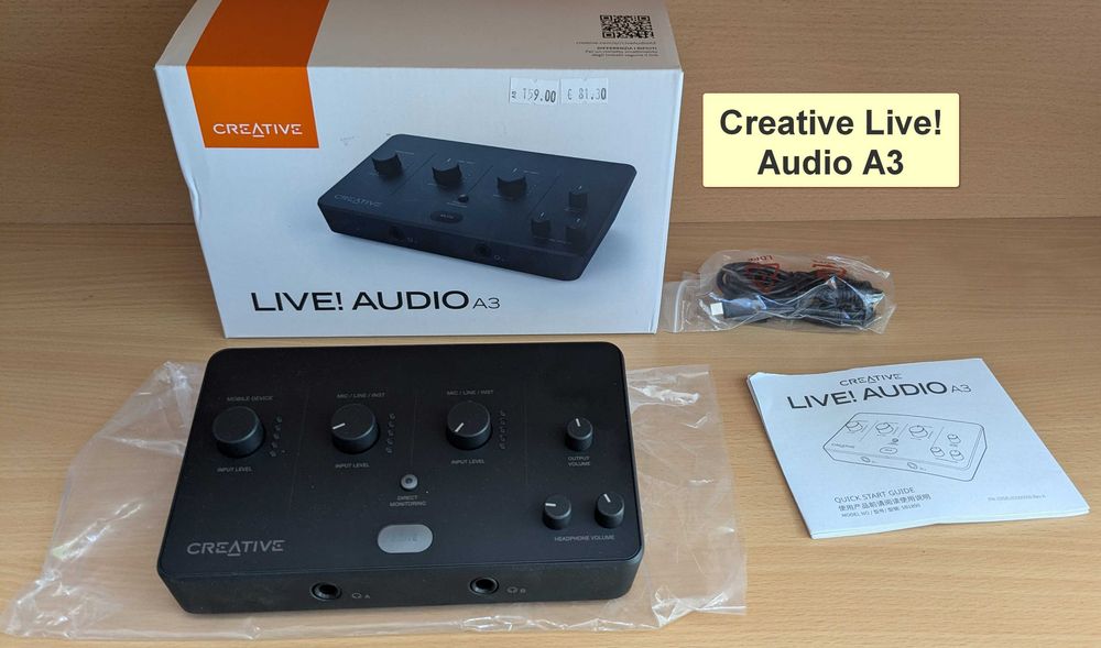 7 вида Creative външни USB звукови карти и DAC усилватели – Sound Blaster Play! 4 / G3 / G6 / GC7 / X4 / G8 / Creative Live! Audio A3 Разопаковани