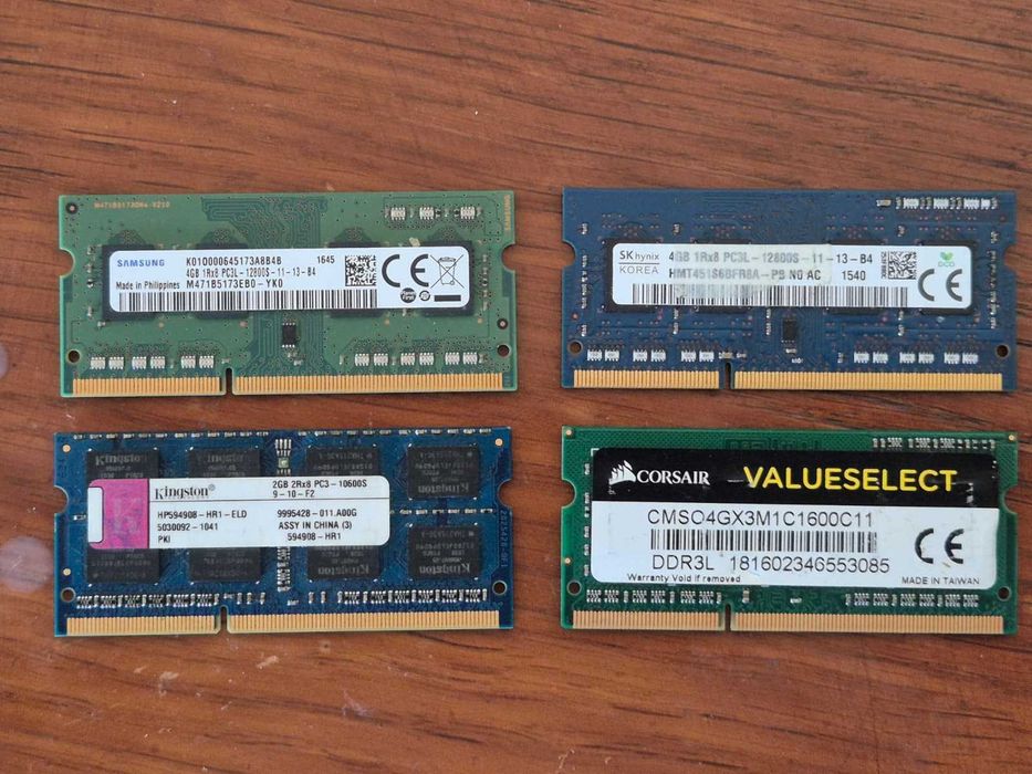 Memorii RAM desktop si laptop - ddr1, ddr2, ddr3
