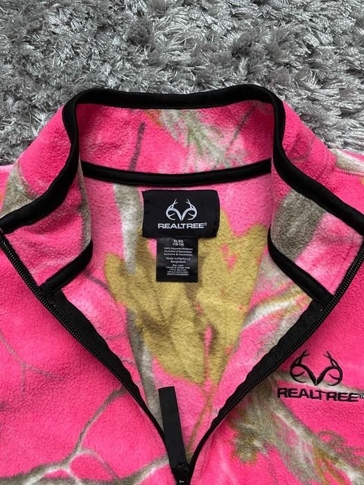 polar de vanatoare realtree roz