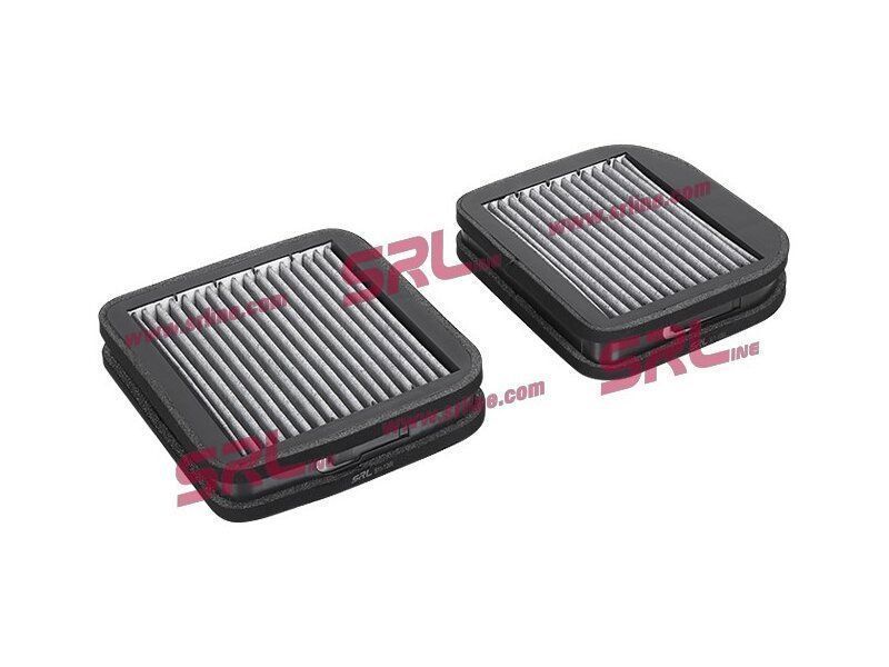 Filtru polen carbon activ, habitaclu SRLine Polonia, Maybach Maybach; Mercedes Clasa E 192003, Clasa S 192005, Clasa S Cupe 192006, 210x227x45 mm,