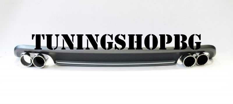 S5 дифузер за Audi A5 coupe 07-16 с накрайници