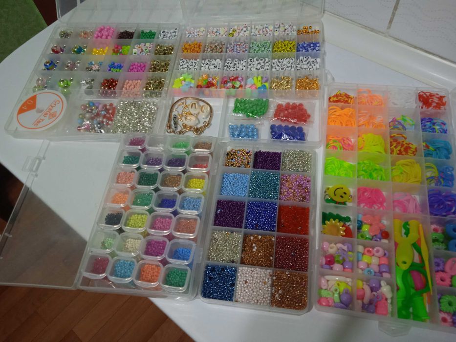 Наборы бисера, резиночки