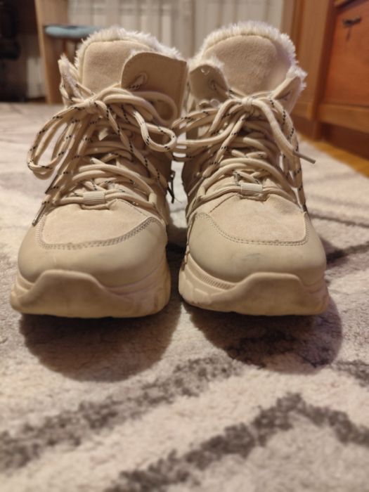 Дамски боти Tendenz от  еко кожа/текстил