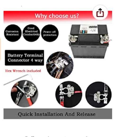 Клеми за акумулатор, клема 2 бр, внос от Германия