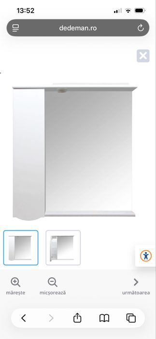 Dulap cu oglinda baie