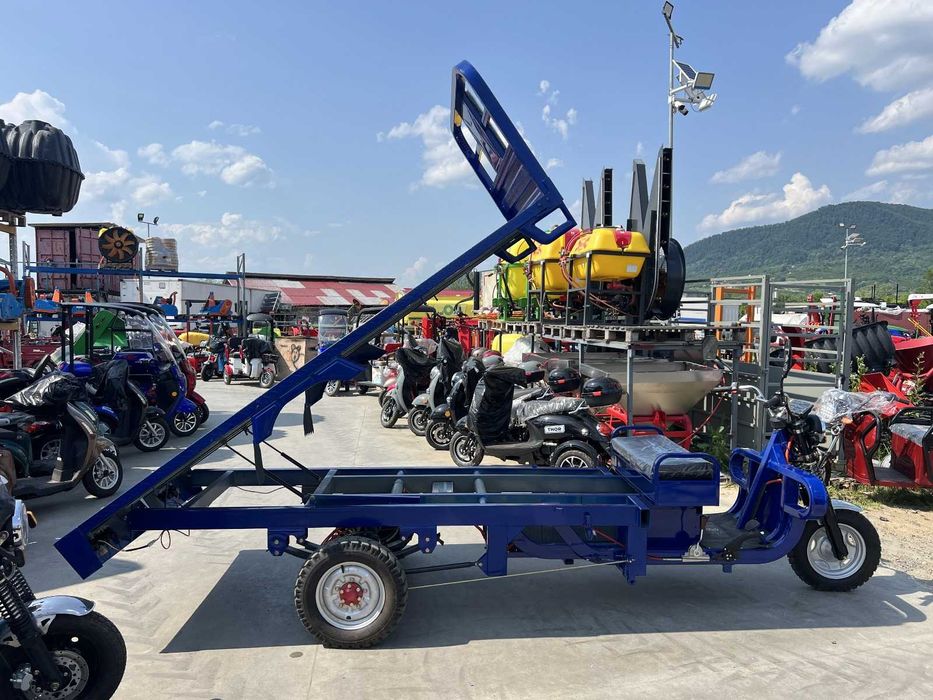 Triciclu electric platforma 3m Thor Hercules 72V 75Ah motor 2200W