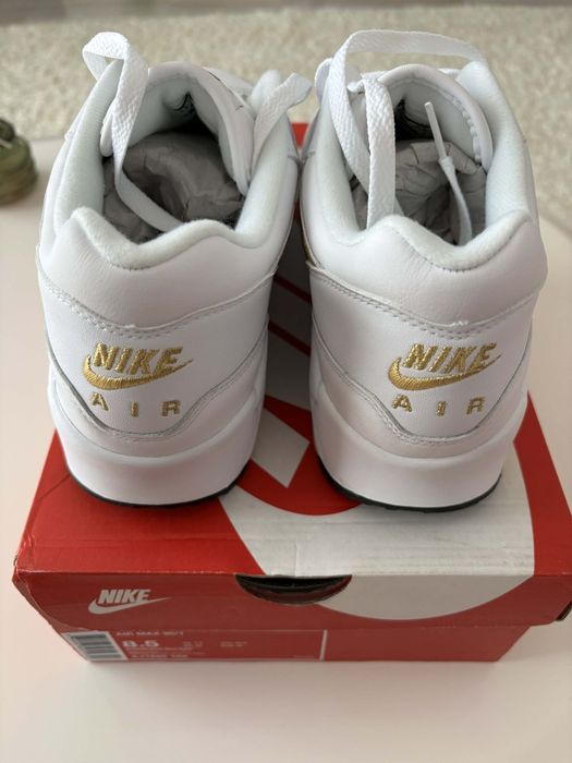 Nike Air Max 90/1, mărimea 42, originali, din piele naturală, noi-nouți, în cutia originală, preț FIX