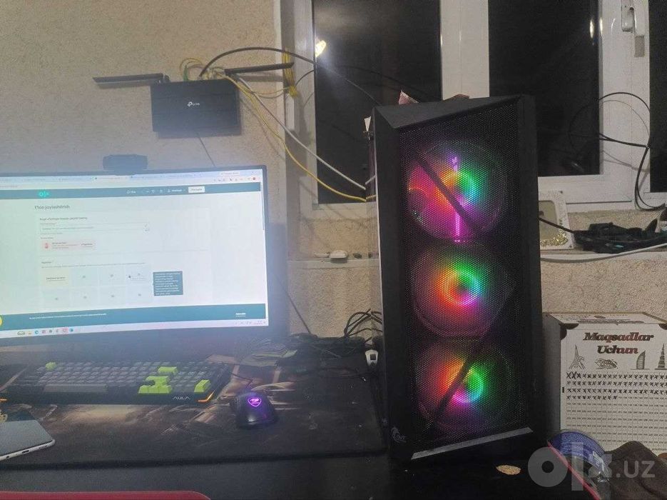 GAMING PC oyin va montaj ishlari uchun kompyuter