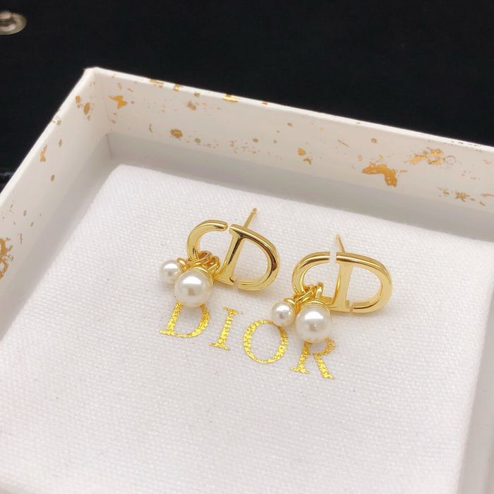 Cercei Dior Tribales cu perle si Logo Iconic CD !