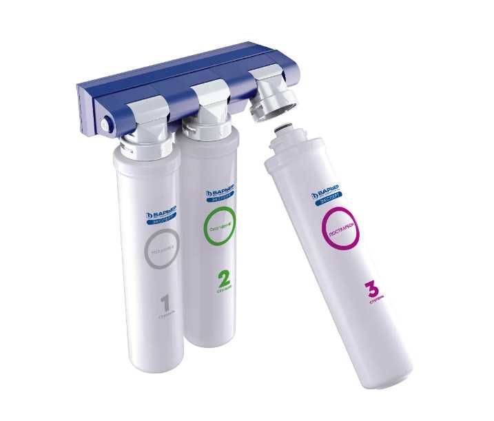 Фильтр проточный БАРЬЕР Эксперт жесткость для очистки воды под мойку