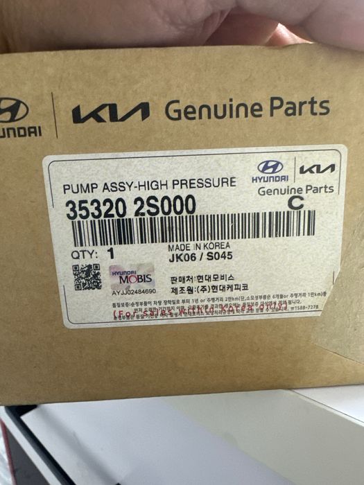 Benzin nasos visokiy davleniya hunday kia