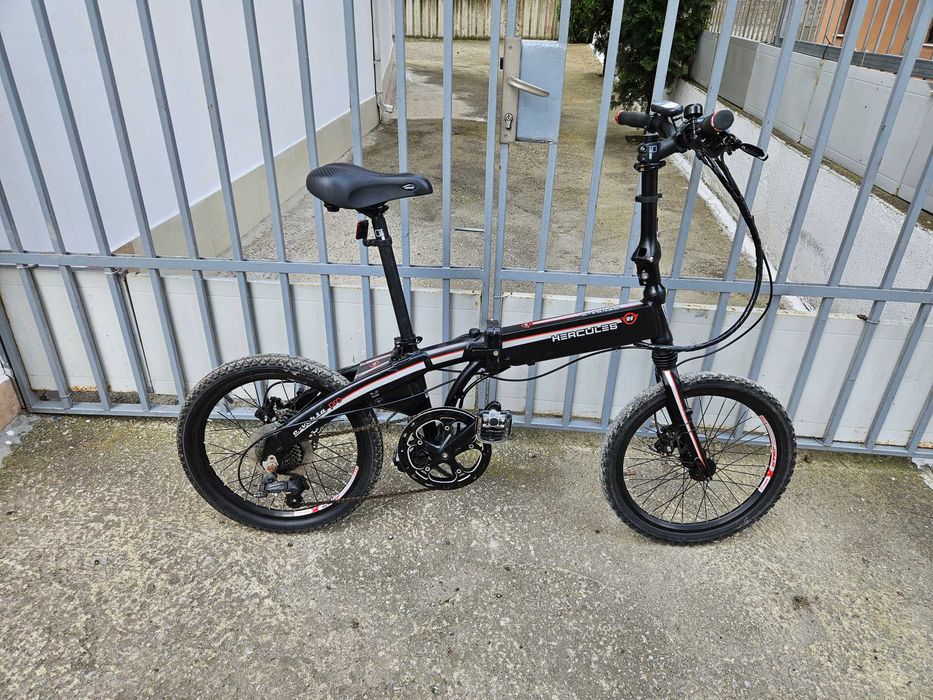 Електрически сгъваем велосипед 20 цола HERCULES-шест месеца гаранция