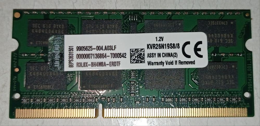 DDR4 Kingston 8Gb 2666MHz