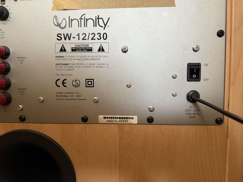Infinity SW-12  Мощен Активен Subwoofer 12”