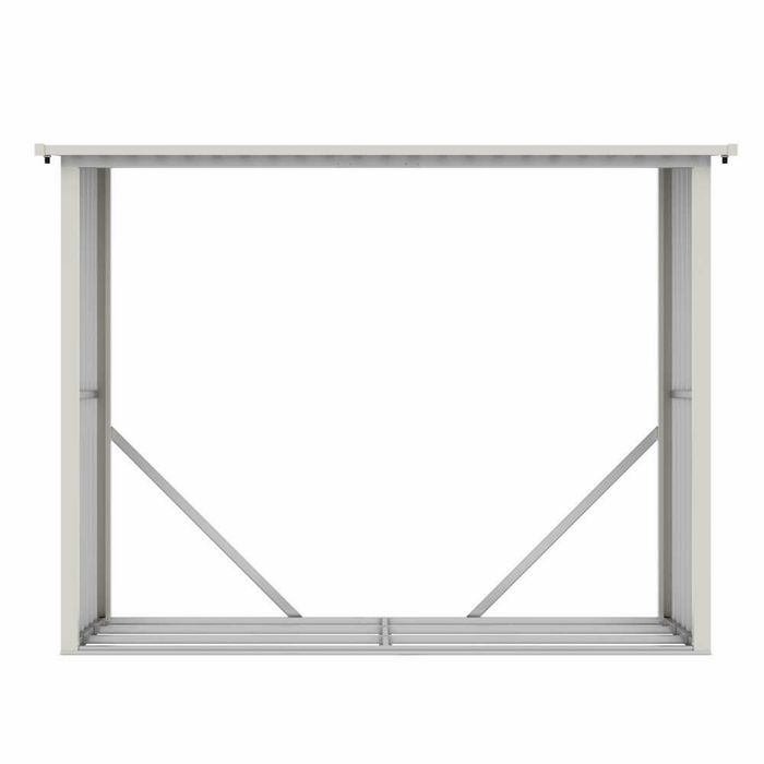 Magazie de lemne pentru depozitare ideala din metal 242x89x190 cm