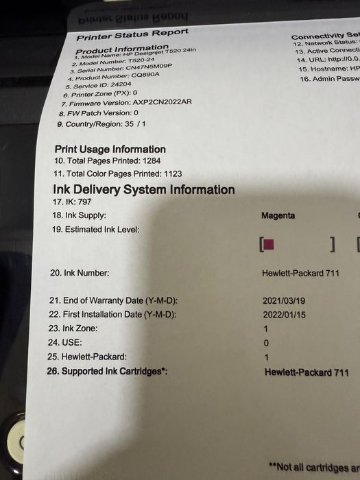 Plotter HP Designjet T520  A1+ Reconditionat