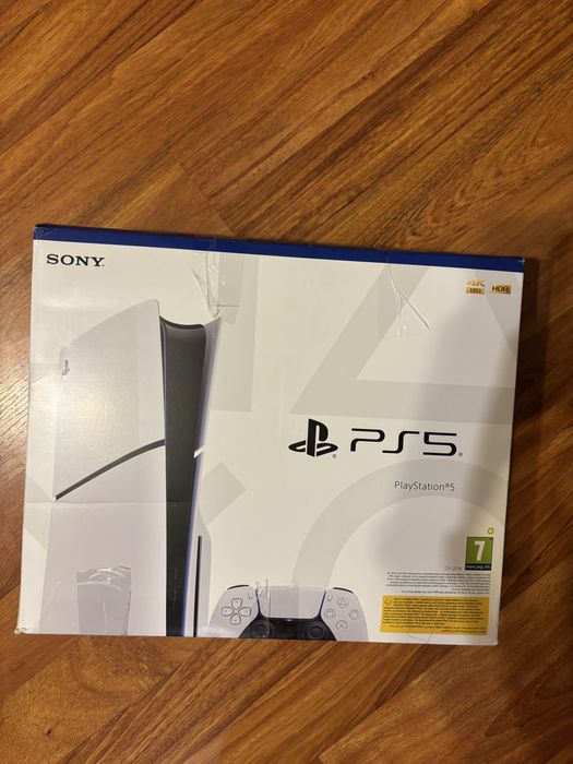 Ps5 slim 1tb disk +controller dualsense+ ea fc 25+ nba 2k25