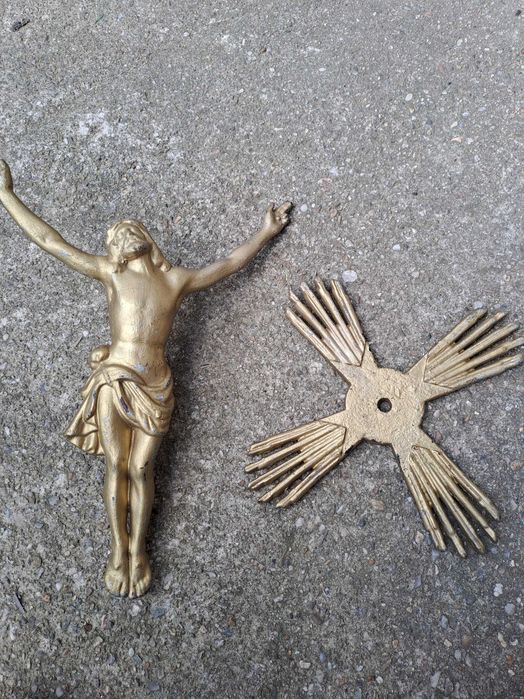 isus decoratiune fonta statueta fonta 40/30 cm