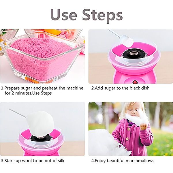 Машина за здравословен памук Cloud cotton, червен, бял, син цвят