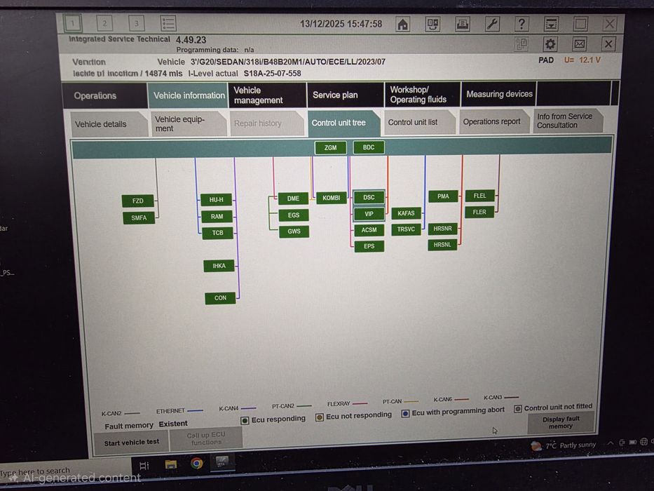Diagnoză/Tester BMW ISTA ESYS ICOM cu laptop  DELL E5470