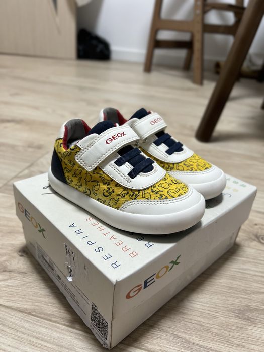 Кожанные детские кеды Geox
