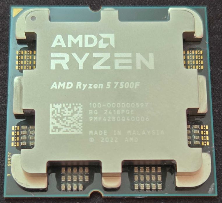 CPU: AMD Ryzen 5 7500F - като Нов