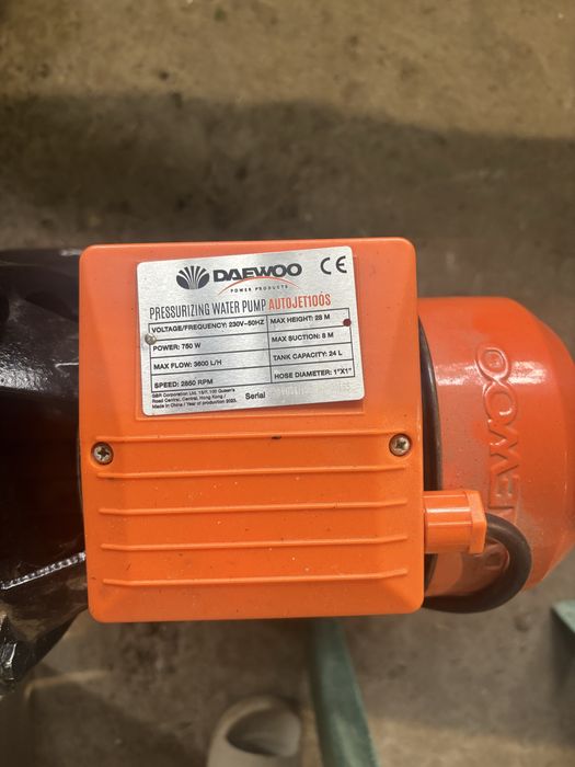 Хидрофор Помпа750 W DAEWOO AUTOJET 100s