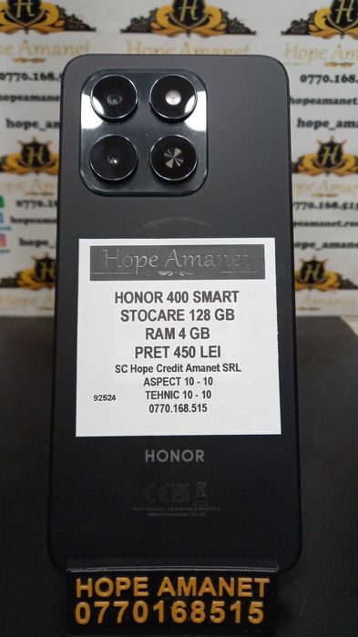Hope Amanet P3 - HONOR 400 SMART 5G/STOCARE 128GB/RAM 4GB