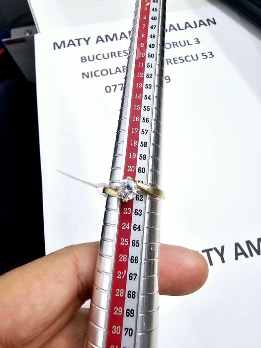 Vand inel dama din aur 14 k 2.73 g cod 339