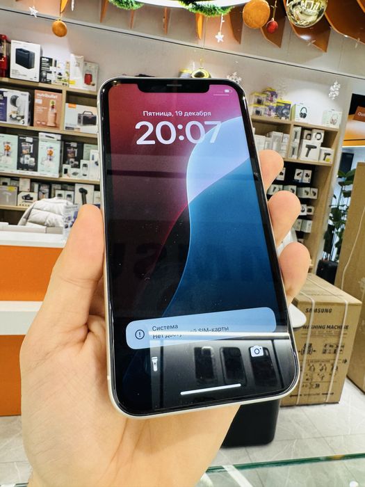 Apple Iphone used 11 128gb white oq sim 76% ideal holati zur