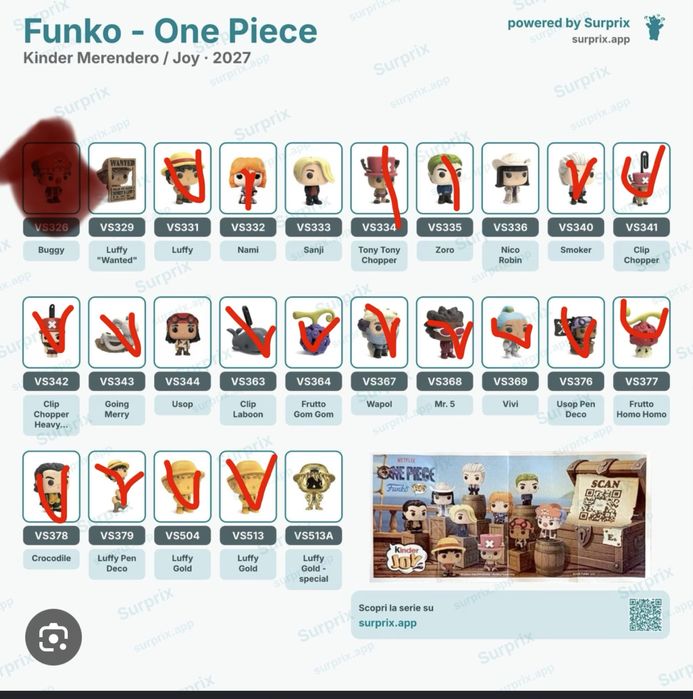 Продам kinder One Piece